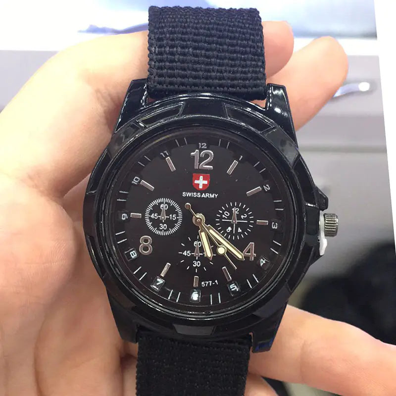 Nylon Woven Strap Watch, Electronic Sports Watch